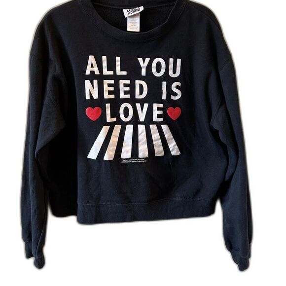 Beatles "All You Need is Love" Sweatshirt - Size Large - Picture 1 of 5